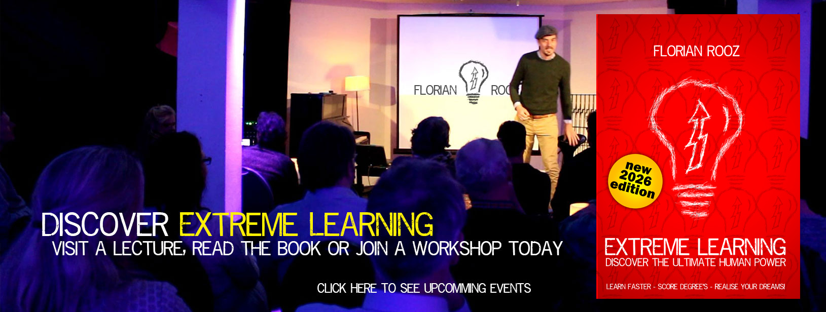 Discover Extreme learning - with a lecture by Florian Rooz - 2026 Book lecture tour